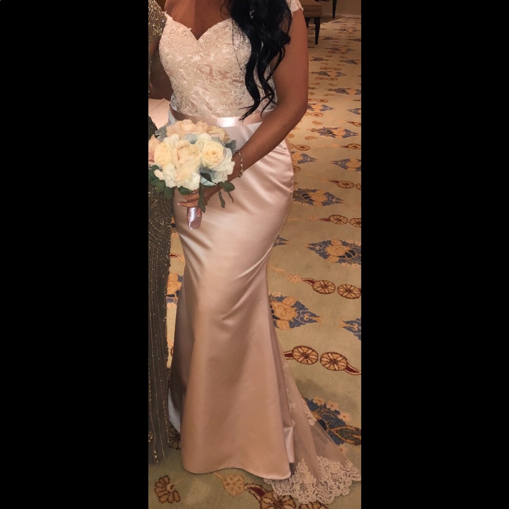 Light blush gown